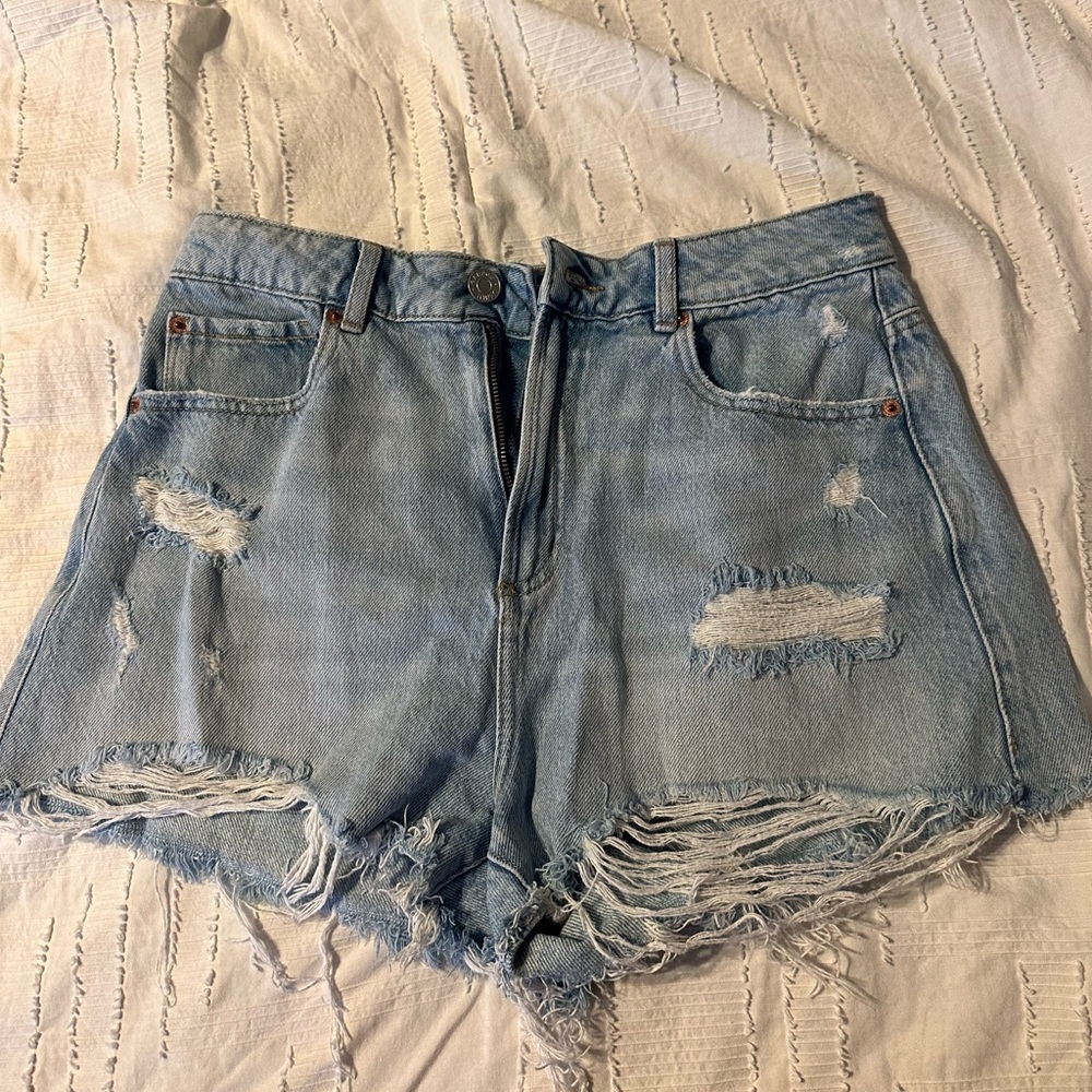 Garage Festival Light Wash Shorts